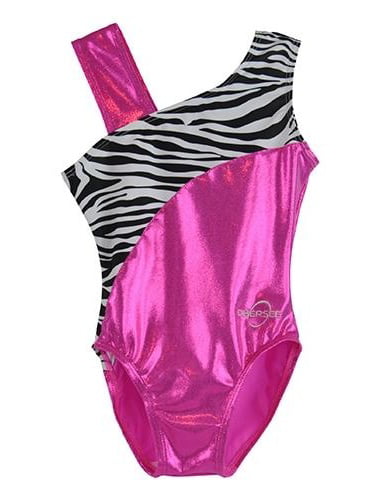 Moret Girls Pink Teal Ballet LEOTARD Skirt Dance Zebra Hearts Outfit 4 5 6 7 NEW 