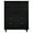 Black, variant on Manhattan Comfort Granville Tall Engineered Wood Dresser in Light Gray