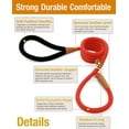 thumbnail image 2 of Dog Leashes for Medium Large Dogs, Dog Leash Slip Lead, Dog Training Leash Strong Heavy Duty Braided No Pull Training Lead Leashes for Small Medium Large Dogs, Orange, 2 of 8