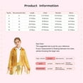 thumbnail image 7 of renvena Girls Disco Dance Jackets Sequins Fringed Long Sleeve Open Front Cardigan Birthday Party Tops Red 16, 7 of 7