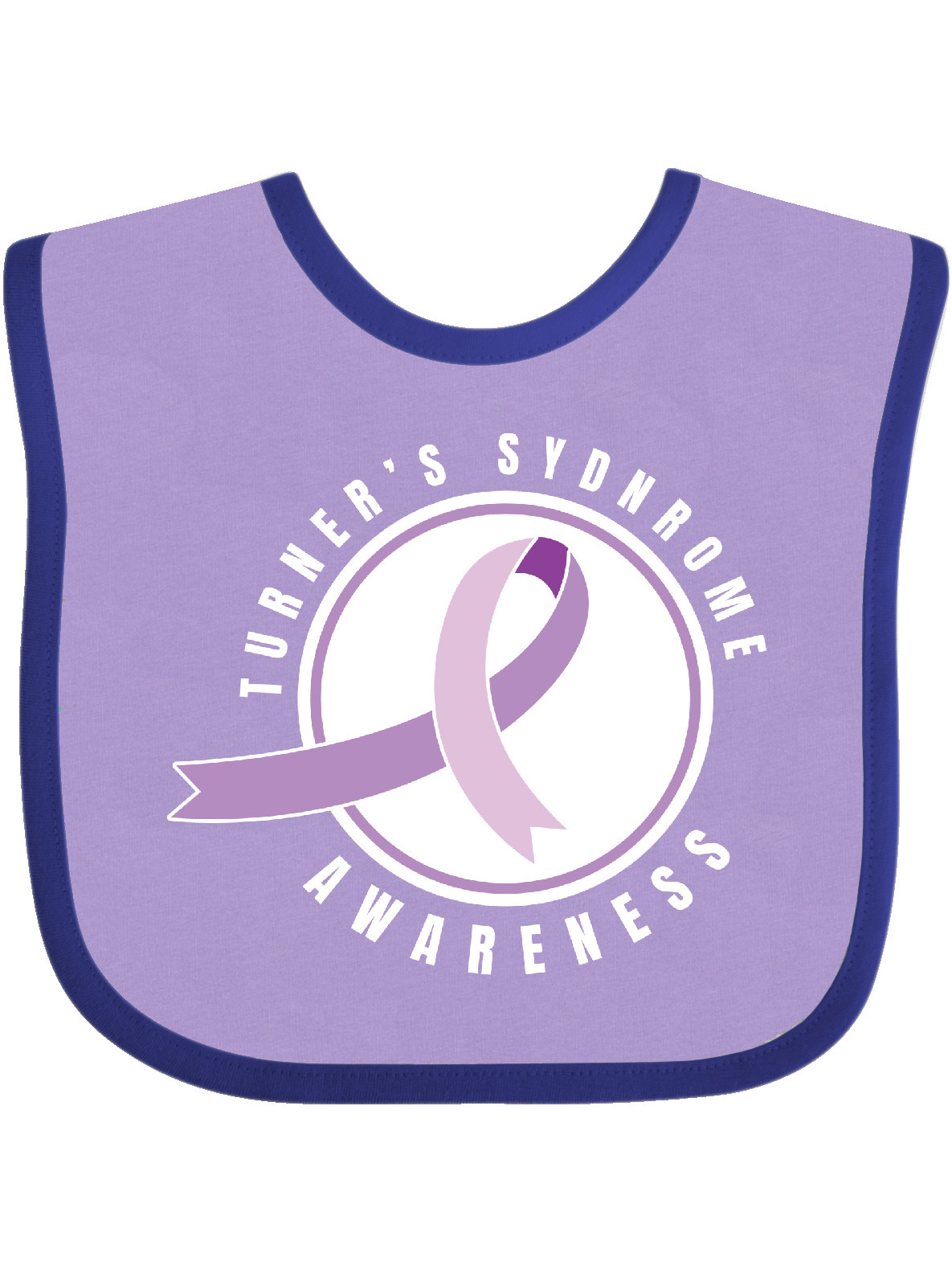Turners Syndrome Awareness with Purple Ribbon Badge Baby Bib Walmart