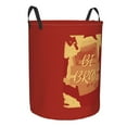 thumbnail image 7 of ZICANCN Laundry Basket Organizer, Brave Slogan Vintage Print Red Collapsible Hamper for Bathroom Bedroom Laundry Room, Small Size, 7 of 7