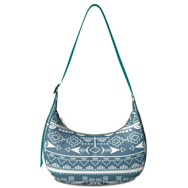 Sac Bandoulière en Velours Côtelé Rétro Traditionnel pour Femmes Boho Chic Coloré Ethnique avec Sangle Réglable