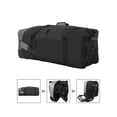 Travelers Club 32" Collapsible Rolling Duffel Black w/ Gray