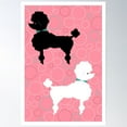 thumbnail image 2 of Pink Poodle Poster Wall Art, Modern Wall Decor For Living Room Bedroom, 8x12 UNFRAMED, 2 of 3