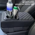 thumbnail image 5 of Cojín para Reposabrazos de consola central automática con 2 portavasos, almohadilla para Reposabrazos de cuero PU, funda de almohada portátil para coche, almohadilla de altura, 5 of 5