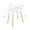 thumbnail image 6 of Yamazaki Home Side Table, White, Steel, Supports 22 pounds, Minimal Assembly, 6 of 6
