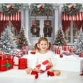 thumbnail image 4 of Winter Christmas Backdrop Snowflake Red Christmas Santa Shop Photography Background Christmas Tree Gifts Xmas Party Decorations Banner Supplies Photo Booth Props, 4 of 5