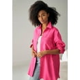 thumbnail image 4 of Ellos Women's Oversized Button-Front Linen Blend Shirt, 4 of 5