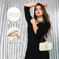 thumbnail image 6 of Womens Crystal Beaded Evening Bag Wedding Clutch Purse, 6 of 8