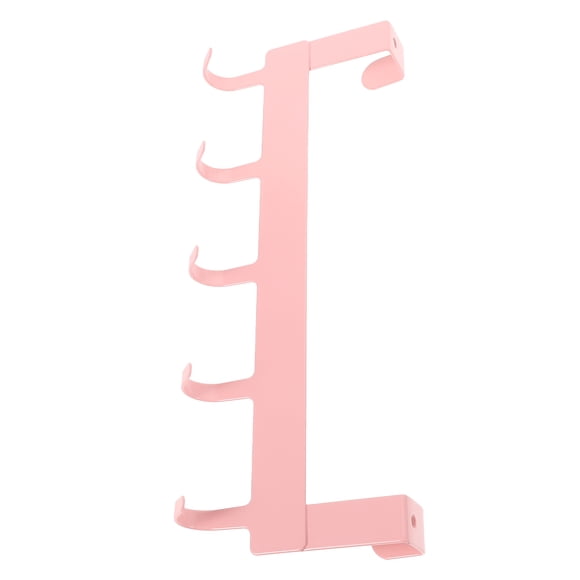 PAMINGONO Gancho Decorativo Rosa Para Puertas De Hierro Sin Perforación Para Colgar Ropa Toallas Y Accesorios