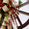 thumbnail image 3 of Toystoory Colgantes decorativos para puertas, de decoración navideña, de Navidad con rueda de carro de granja Kits de decoración para fiestas 30 cm de diámetro inferior, 3 of 6
