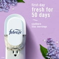 thumbnail image 3 of Febreze Plug In Air Freshener, Odor-Fighting Oil Refill, Southern Lilac Mornings, (4 Pack of 2 Refills), 3 of 5