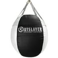 thumbnail image 6 of Outslayer 70lb Wrecking Ball Heavy Bag for Boxing, MMA, Muay Thai - Choose Custom Colors & Bottom D-Ring Option - USA Made (Black/White without Bottom D-Ring, Unfilled), 6 of 7