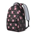thumbnail image 2 of Unicorn and Wing Black Pattern Backpack for School, Cute School Bag with Adjustable Shoulder Straps and Padded Back, 15.3"x11"x6.7", 2 of 5