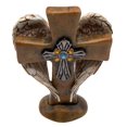 thumbnail image 4 of Cast Resin Angel Wings Cross with Fake Rhinestone Accents, 7 Inch, 4 of 4