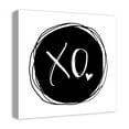 thumbnail image 2 of Creative Products XO Black and White 20x20 Canvas Wall Art, 2 of 5