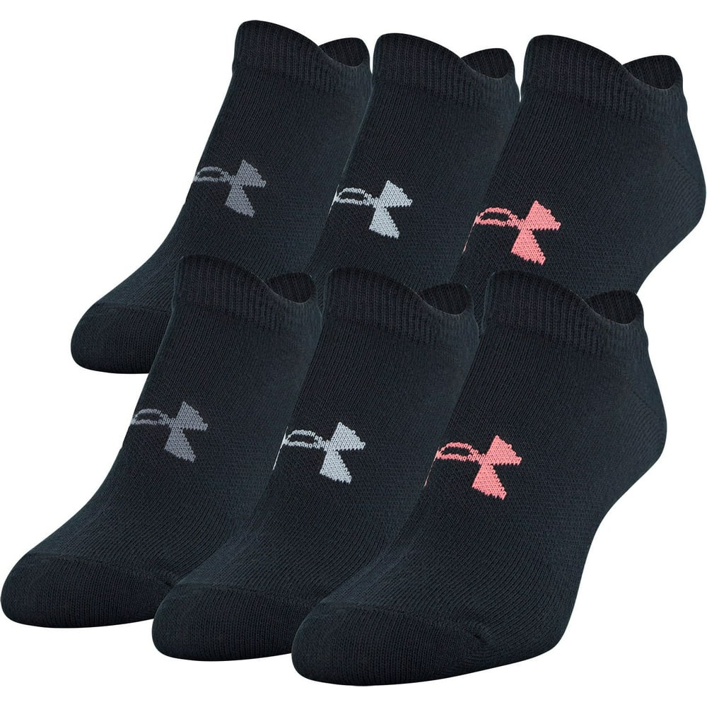 Under Armour - Under Armour Women's Essential 2.0 No Show Socks 6 Pack ...