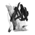 thumbnail image 2 of Wang, Melissa 20x24 Black Ornate Wood Framed with Double Matting Museum Art Print Titled - Black and Grey Collide I, 2 of 4