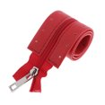 thumbnail image 1 of Cremallera de costura - Cremallera con borde de cuero PU para sastre - Confiable y fácil de instalar rojo Sunnimix Reemplazo de la cremallera del bolso, 1 of 8