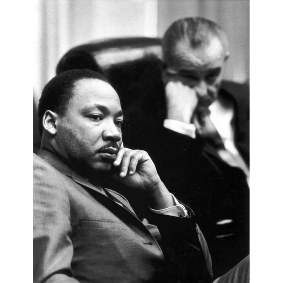 Martin Luther King Jr thinking Photo Print (24 x 30)
