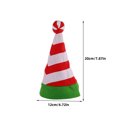 thumbnail image 4 of Wosthever Sombrero de Navidad Festival Ornamento Adorable Adorno de vacaciones Accesorio de disfraz Sombrero de rayas de Navidad Decoración de, 4 of 6