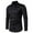 Black, variant on Mens Shirts Long Sleeve Men Casual Button Long Sleeve Turn-down Collar Tops Blouse Shirt Mens Shirts Long Sleeve
