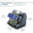 thumbnail image 4 of AccuBANKER AB4200 Basic Bank Grade Bill Counter, 300 Bills Hopper Capacity, 200 Bills Stacker Capacity, Variable Counting Speeds Up to 1800 Bills/min, Emergency Stop Function. UL listed, 4 of 5