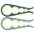 thumbnail image 1 of Tin Opener, 2Pcs 4 In 1 Multifunctional Jar Opener Durable  For Bottles Black Green + Gray Green, 1 of 8
