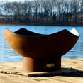 thumbnail image 2 of Fire Pit Art MR-Electronic AWEIS - LP 22 x 36 in. 200K BTU Manta Ray Penta 24 Fire Pit, Iron Oxide Patina - Electronic AWEIS - Liquid Propane, 2 of 6