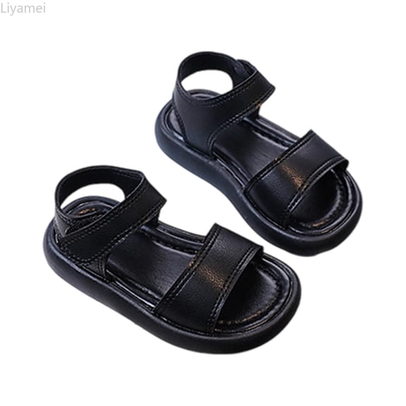 Liyamei Girls Sandals For Toddlers And Kids Comfortable Casual Party Wear Breathable Soft Sole Everyday Footwear For Ages 1 6 Years Girls Summer Sandals Size Black 1-1.5 years