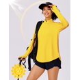 thumbnail image 6 of Pinspark Women's UPF 50+ Sun Shirts Quick Dry Quarter Zip Pullover Long Sleeve Workout Running Golf Beach Tops Loose Fit, 6 of 6