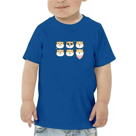 

Set Of Shiba Inu Faces T-Shirt Toddler -Image by Shutterstock 5 Toddler