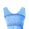 thumbnail image 4 of LIUHUO Figure Skating Dress Custom Made Stretchy Blue Spandex Breathable Ice Skating Dress Girls Women Embellished with Diamonds, 4 of 9