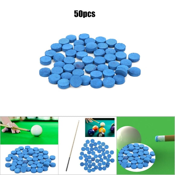 50 Pcs Embouts de Queue de Billard en Cuir, 9MM 10MM 13MM Remplacement de Queue de Billard avec Boîte de Rangement, pour Contrôler la Rotation des Balles, Accessoires Nécessaires pour Jeux de Billard et Snooker