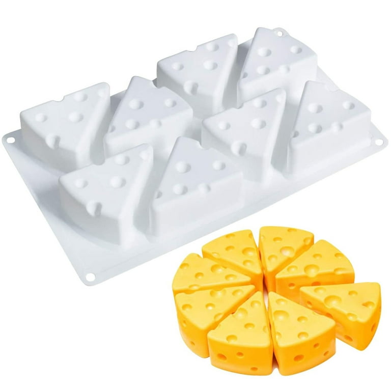 Cheese Shape Silicone Mold,8 Cavity Cake Pop Molds Silicone,non