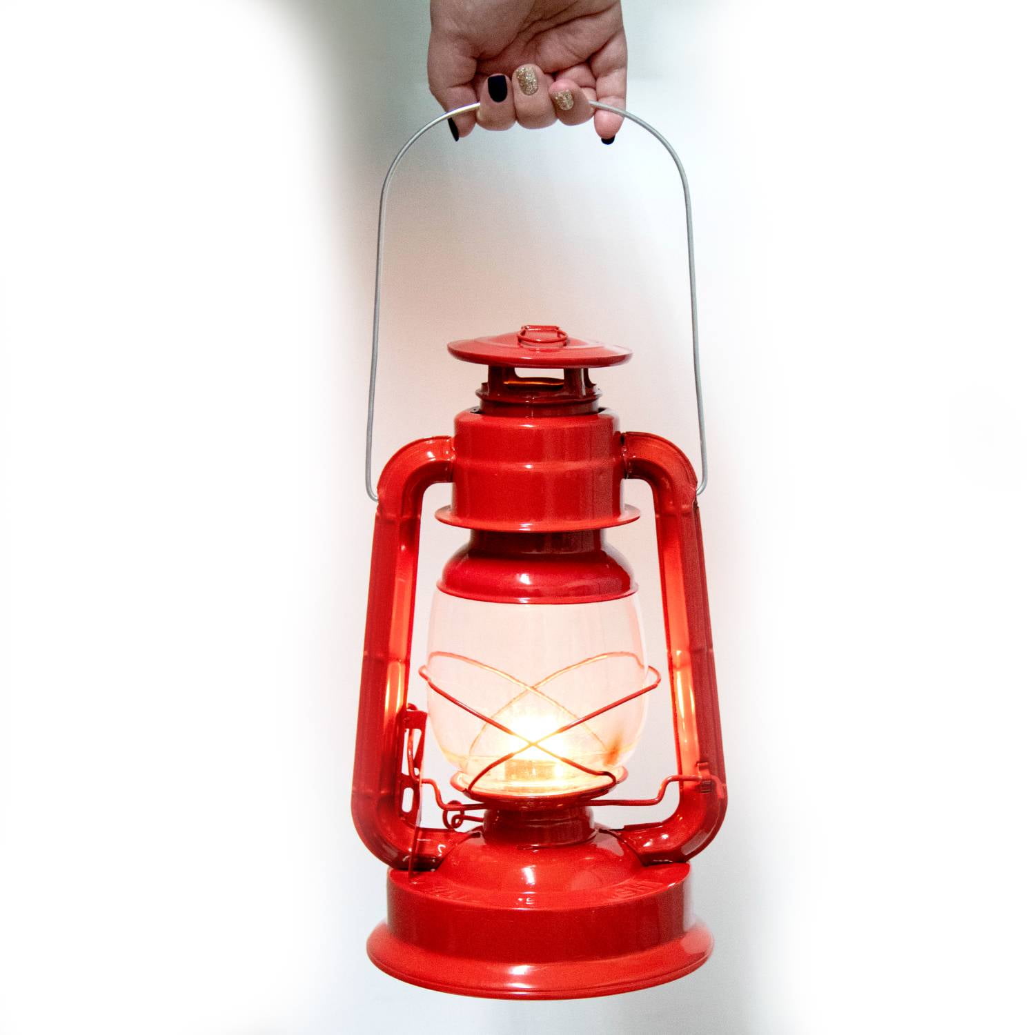 Rayo Redi-Light Kerosene Lantern Hurricane Outdoor Lamp 14 inch Ruby Red