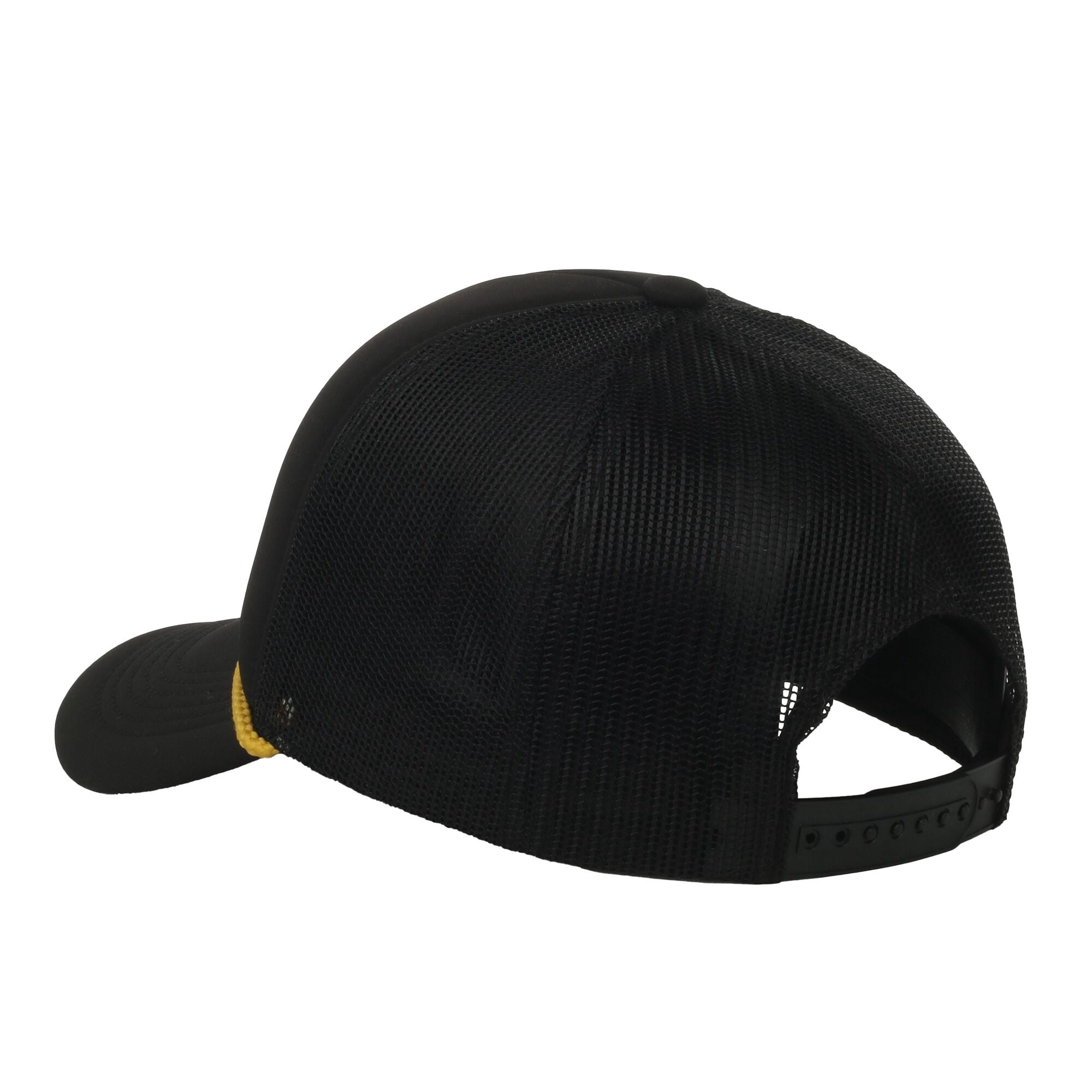Mossy Oak® Black 5-Panel Foam Front Cap – Structured, Embroidered Logo, Snapback, One Size