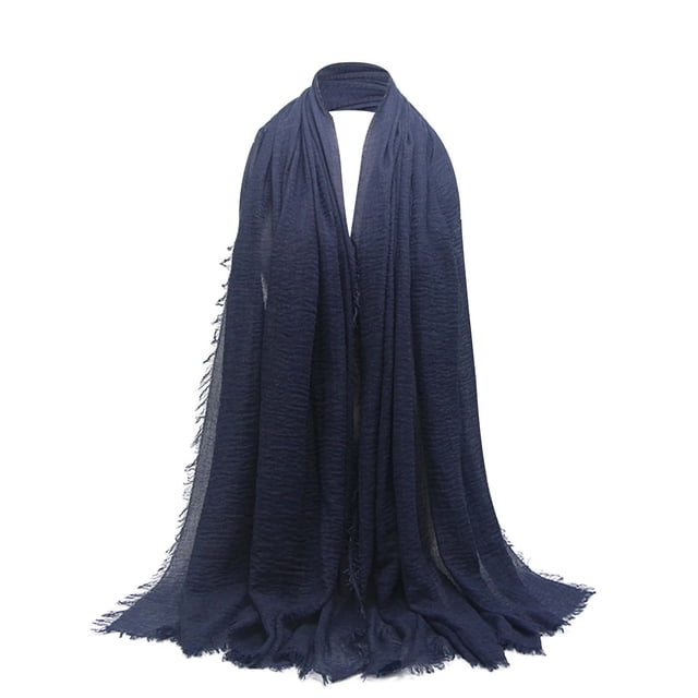 Product Category Scarf Product Title Ladies' Solid Color Pleated Linen Scarf Versatile Sunscreen Air Conditioning Shawl