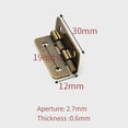 thumbnail image 4 of Sheng Yi Home Improvement,Hardware,10x Furniture Connector Four-Hole Wooden Box Hinge Flat Opening 90 Degree Hinge, 4 of 10
