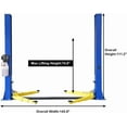 thumbnail image 4 of HPDMC Two Post Car Lift 9,000 LBS Floor Plate 110V 2 Posts Auto Hoist Truck Lift for Garage 3 Year Warranty, 4 of 9