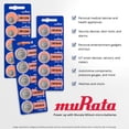 thumbnail image 3 of Murata CR1616 Battery 3V Lithium Coin Cell (5 Batteries), 3 of 5