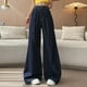 thumbnail image 1 of WILLBEST Jeans Mujer Pantalones Casuales de Pierna Ancha Para Mujer, de Tela Suave y Elástica, Cómodos, de Uso Diario, de Corte Holgado, Largos y Versátiles Para Todas Las Estaciones, de Color Liso., 1 of 3