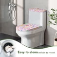 thumbnail image 4 of HELLHERO Easter Bunny Peeking from Egg Toilet Seat Lid Cover Set Elastic Edge & Washable Lid Cover Set for Toilet Reusable 2 Pieces, 4 of 8