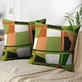 thumbnail image 3 of LALILO Throw Pillow Covers Grunge Geometric Shapes Graphic Cushion Cover 18" x 18", 2 Pack, 3 of 6