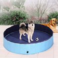 thumbnail image 2 of Collapsible Pet Bath Swiming Pool Puppy Cats Dogs Bathing Tub Bathtub Washer - Blue Large, 2 of 8
