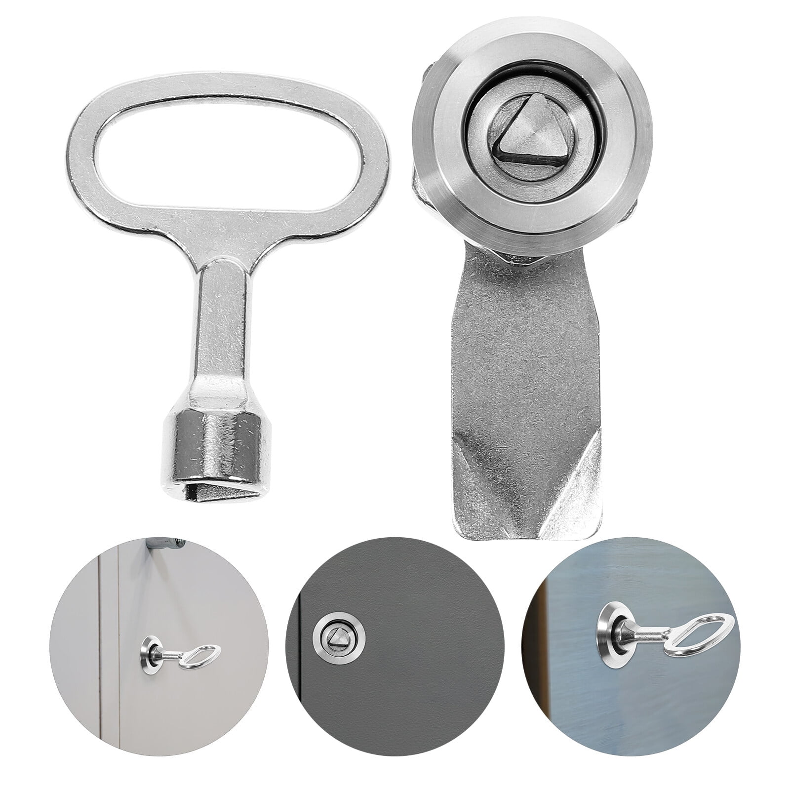 Tubular Lock File Cabinet Lock Replacement Drawer Lock with Square Socket Key, Men's, Size: 6x3cm
