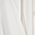 thumbnail image 4 of Lush Decor Linen Button Pinched Pleat Button 84" x 40" Solid Blue Cotton Blend 3" Back Tab Rod Pocket Single Window Panel, 4 of 11