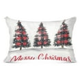 thumbnail image 3 of Pillow Case Plush Pillow Three Christmas Trees Case standard size/King size/Queen size Bed Pillow Pillowcases, 3 of 9