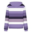 thumbnail image 5 of GigrtiJin Women's Striped Hooded Sweatshirt Long Sleeves Casual Pullover Loose Sweatshirts Tops with Pockets, 5 of 6